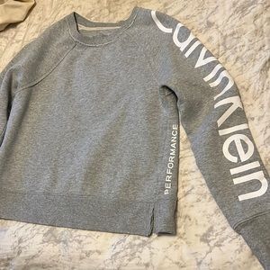 XS grey Calvin Klein performance sweatshirt